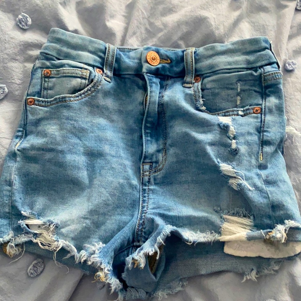 Light blue Jean shorts stretchy